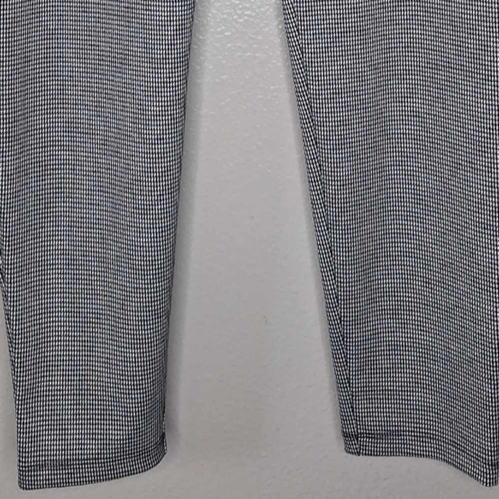 LOFT Black White Houndstooth Leggings Ponte Pants Pull-on Elastic Waist PXL Cop - Picture 10 of 15